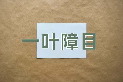 成语一叶障目