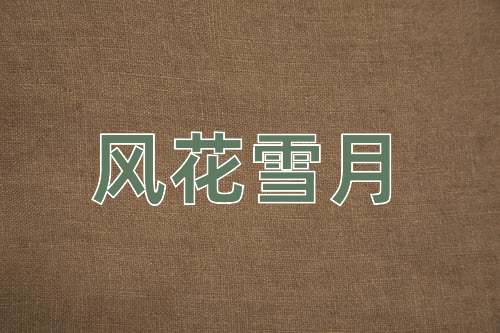 成语风花雪月