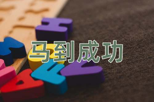 成语马到成功