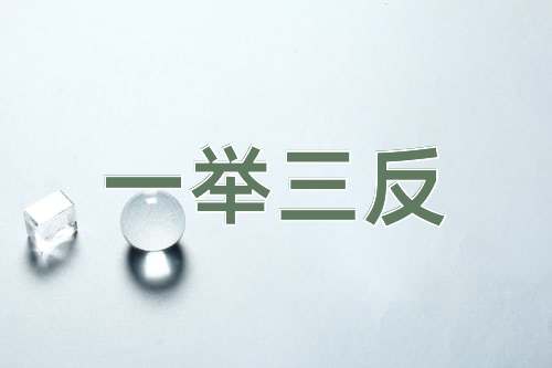 成语一举三反