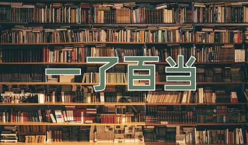成语一了百当