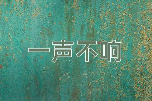 成语一声不响