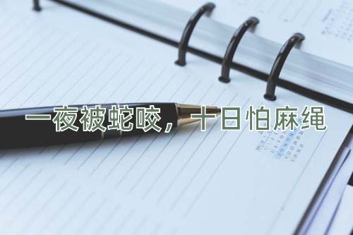 成语一夜被蛇咬，十日怕麻绳