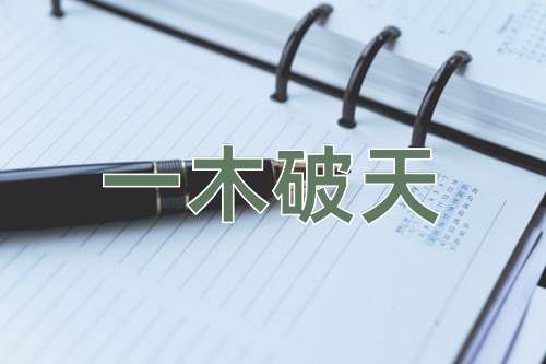 成语一木破天
