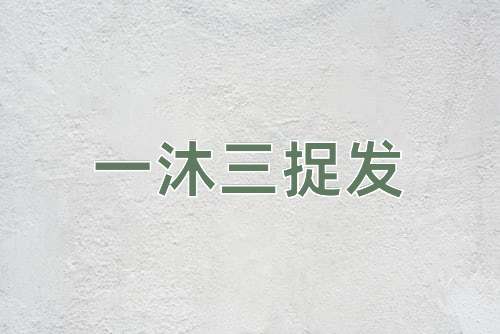 成语一沐三捉发