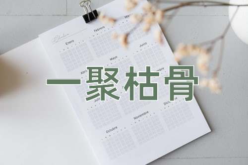 成语一聚枯骨