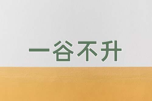 成语一谷不升
