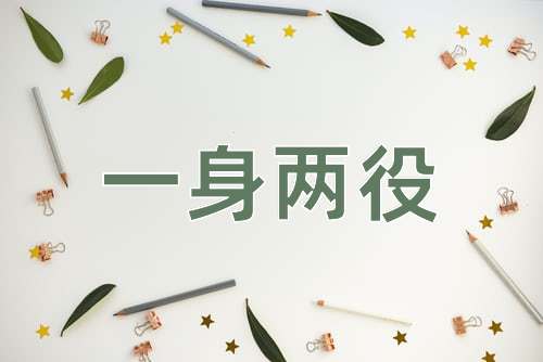 成语一身两役