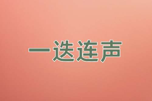成语一迭连声