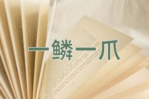成语一鳞一爪
