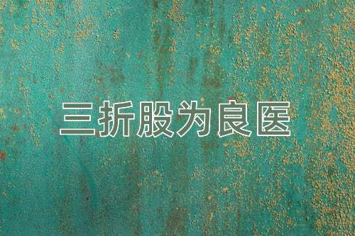 成语三折股为良医