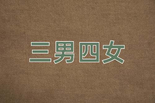 成语三男四女