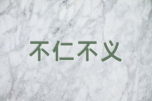 成语不仁不义