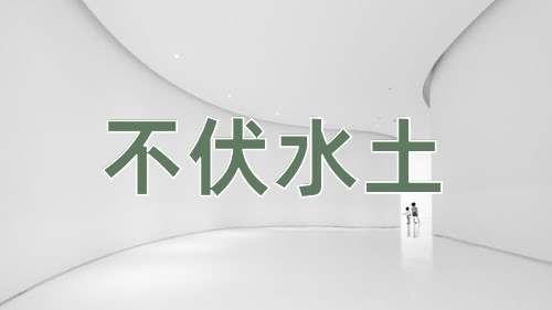 成语不伏水土