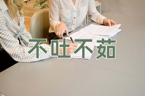 成语不吐不茹