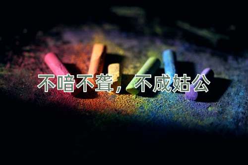 成语不喑不聋，不成姑公