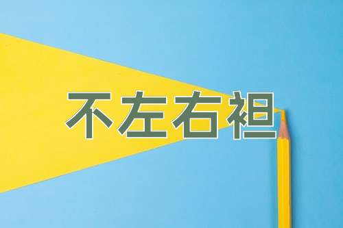 成语不左右袒