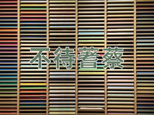 成语不待蓍蔡