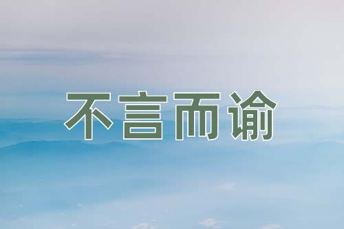 成语不言而谕
