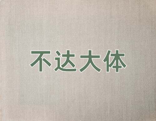 成语不达大体