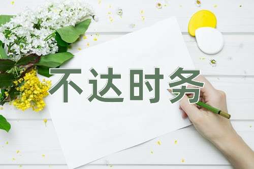 成语不达时务