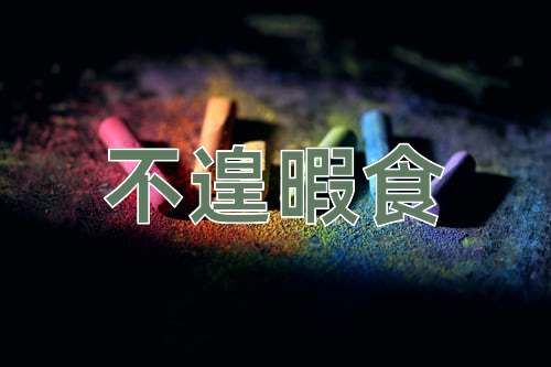 成语不遑暇食