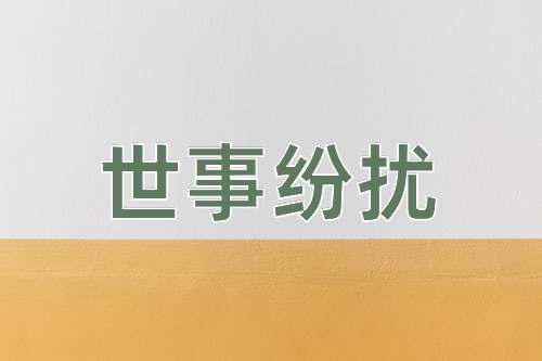 成语世事纷扰
