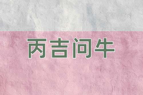 成语丙吉问牛