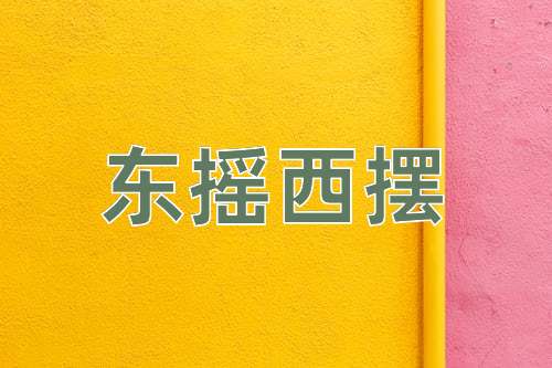 成语东摇西摆