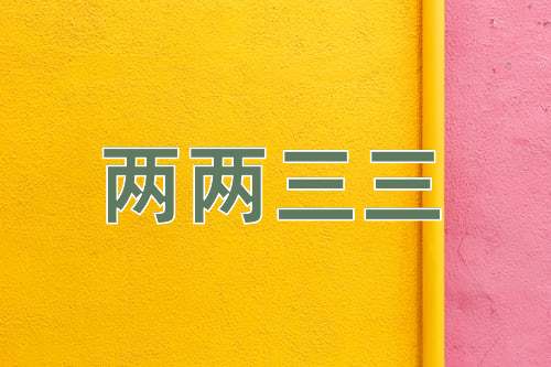 成语两两三三