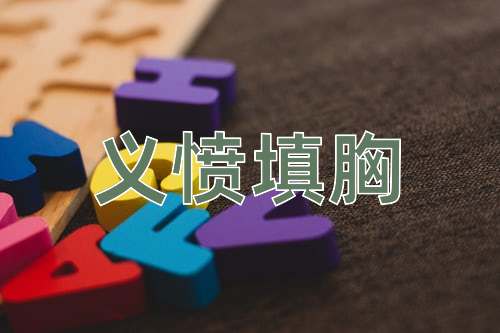 成语义愤填胸