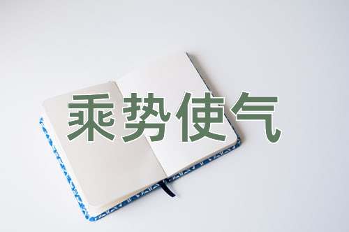 成语乘势使气