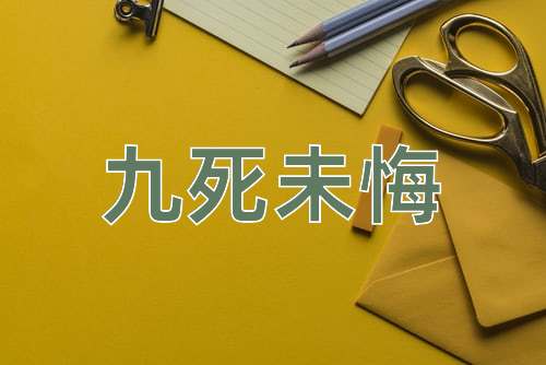 成语九死未悔