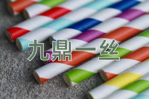 成语九鼎一丝