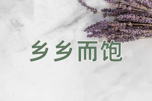 成语乡乡而饱