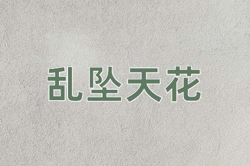 成语乱坠天花