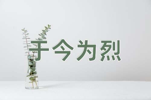 成语于今为烈