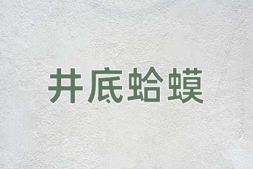 成语井底蛤蟆