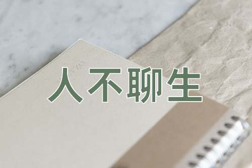 成语人不聊生