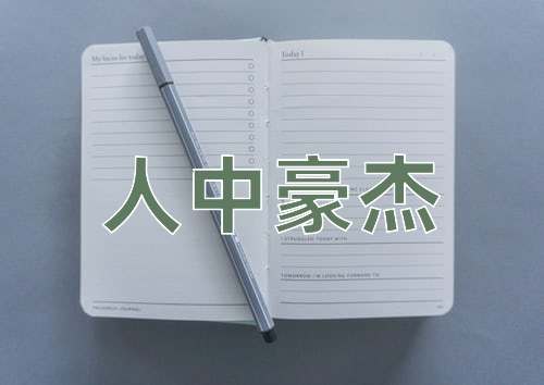 成语人中豪杰