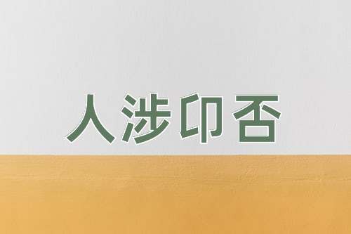 成语人涉卬否