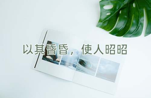 成语以其昏昏，使人昭昭