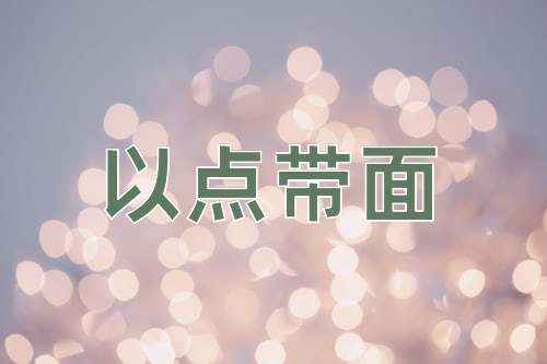 成语以点带面