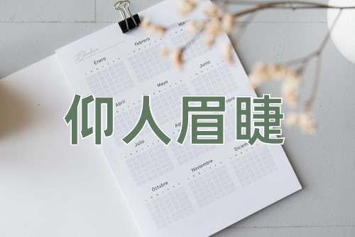成语仰人眉睫