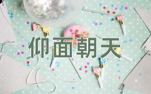 成语仰面朝天