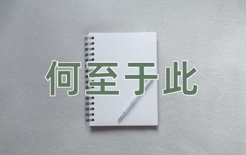 成语何至于此