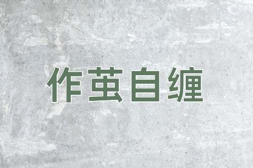 成语作茧自缠