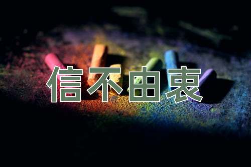 成语信不由衷