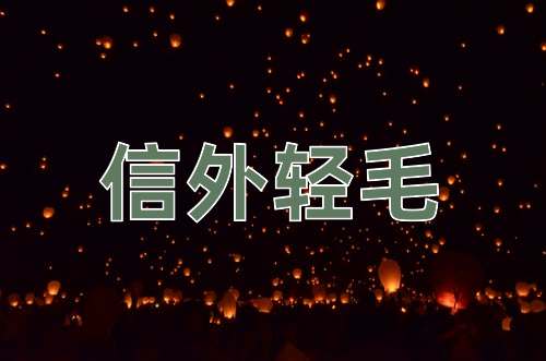 成语信外轻毛