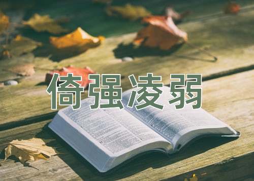 成语倚强凌弱